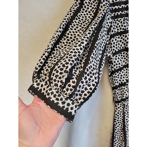 Vtg 80s Prairie Midi Dress Floral Cottage Modest Church Pockets‎ Granny Size 8 - Picture 4 of 13